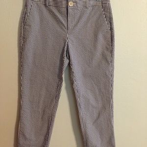 Banana Republic seersucker crop, Martin fit 4p